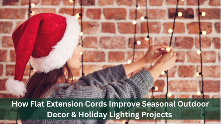 How Flat Extension Cords Improve Seasonal Outdoor Decor & Holiday Lighting Projects