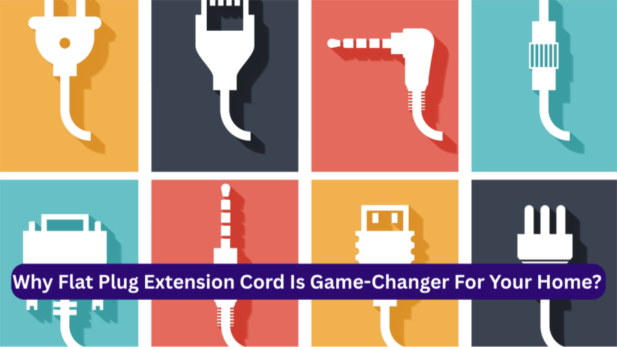 Flat Plug Extension Cord