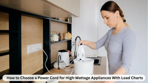 How to Choose a Power Cord for High-Wattage Appliances With Load Charts