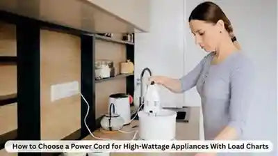 How to Choose a Power Cord for High-Wattage Appliances With Load Charts