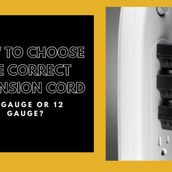 14 Gauge Or 12 Gauge Extension Cord