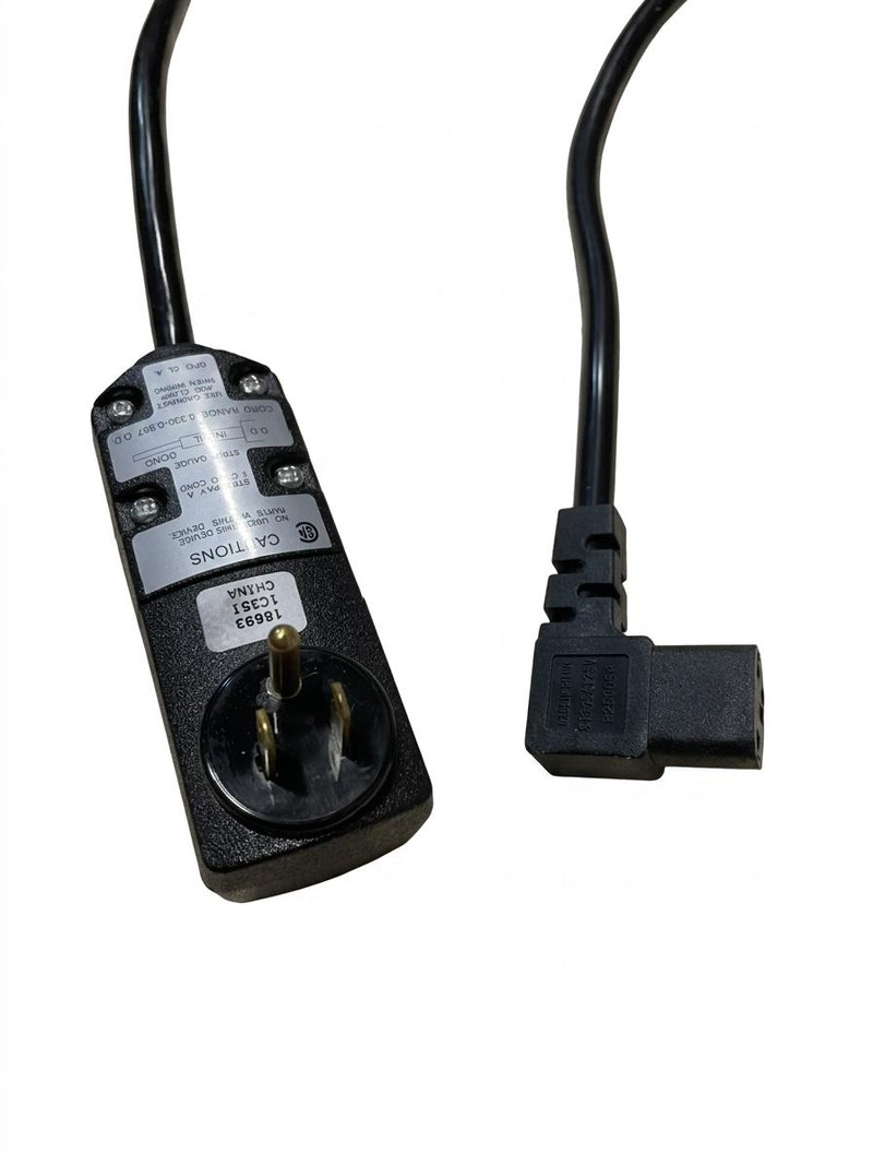 10FT Leviton GFCI 5-15P to  IEC 320 C-13RA Computer Power Cord 14/3 SJTW NA