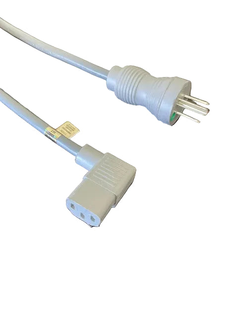 15FT NEMA 5-15PH to IEC-320 C-13LA Gray Hospital Computer Power Cord 18/3 SJTOW NA
