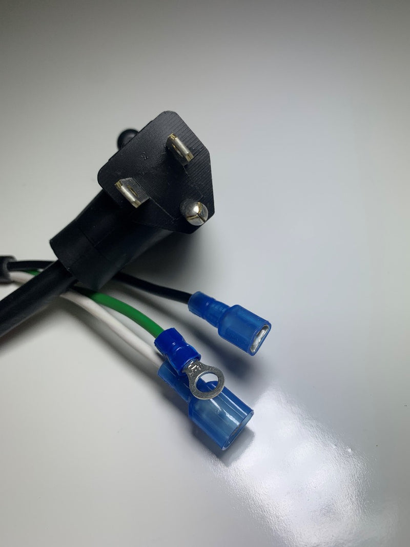 1FT NEMA 5-15PB to ROJ 2" with Terminals Series Piggy Back Power Cord 16/3 SJTOW NA