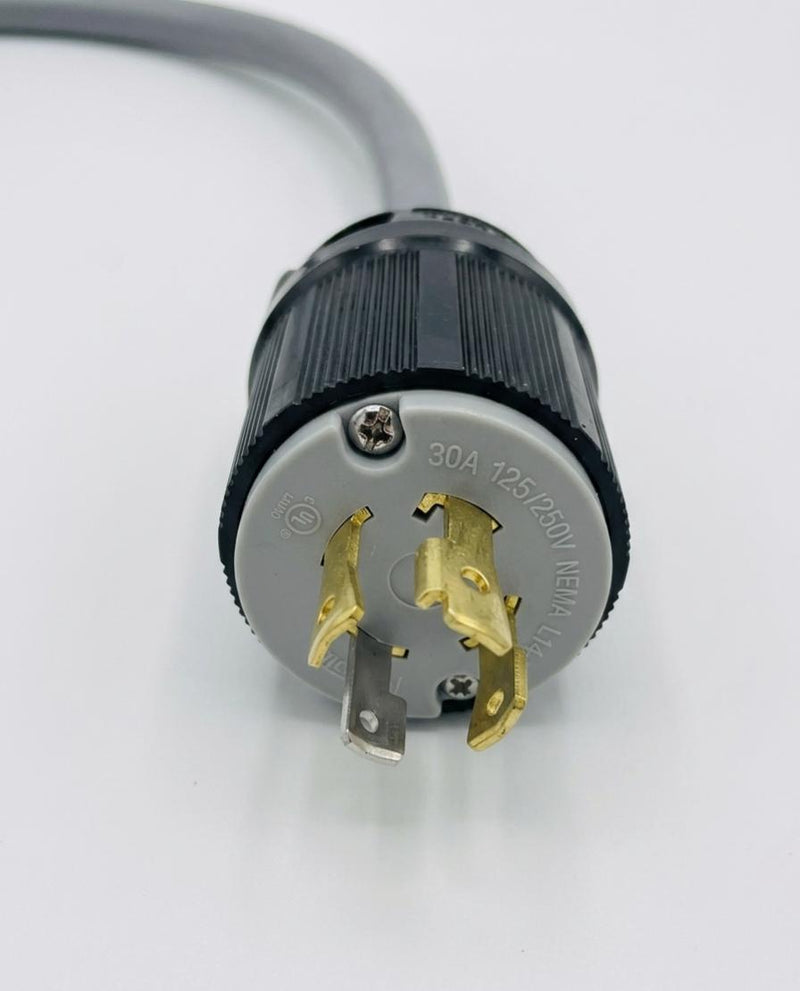 10FT Nema  L14-30P Hand Assembled plug to ROJ 6" & Strip 5/8" Heavy Duty Power Cord 10/4 SJOOW