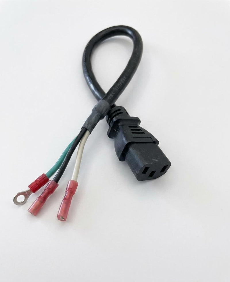1FT 2IN IEC-320 C-13 to ROJ 2IN Strip and Terminals Computer Power Cord 16/3 SJTW