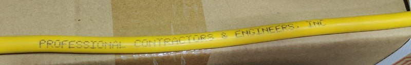 50FT Nema 5-15P to Nema 5-15R Lighted Yellow Extension Cord 16/3 SJTW NA 13A 125V Printed On