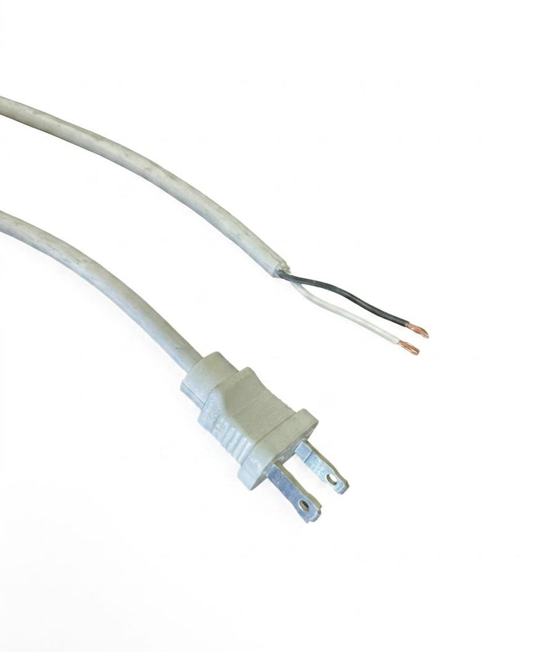6FT  Nema 1-15P Polarized to ROJ 2IN Strip 1/4IN Power Cord 18/2 SJTW NA