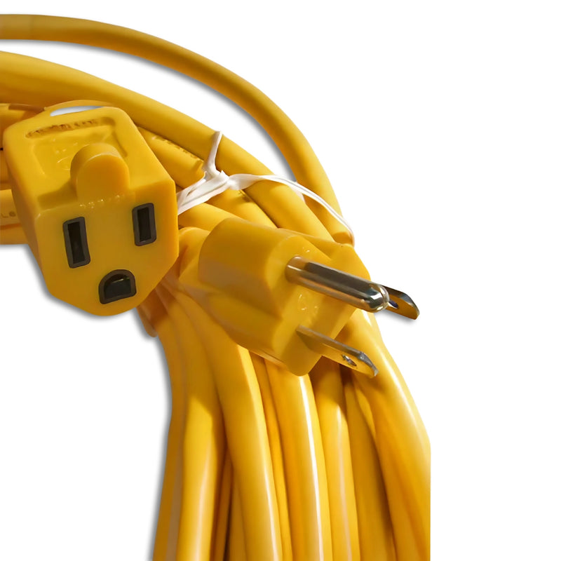 100FT Nema  5-15P to Nema  5-15R Yellow Extension Cord 14/3 SJTW NA 15A 125V