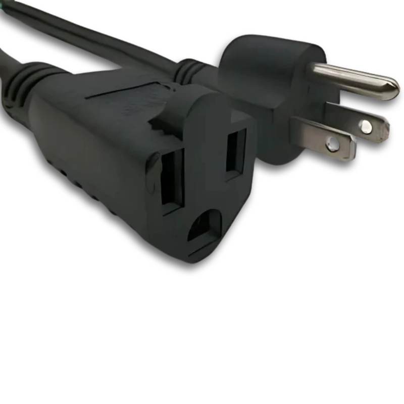 8ft Nema 5-15P to Nema 5-15R Extension Cord