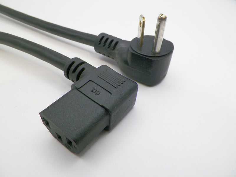 20FT Nema 5-15PRA to IEC-320 C-13RA Computer Power Cord 16/3 SJTOW 10A 125V 105C
