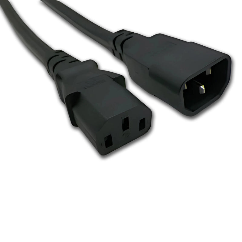 10FT IEC-320 C-14 to IEC-230 C-13 Computer Power Cord 14/3 SJTW NA