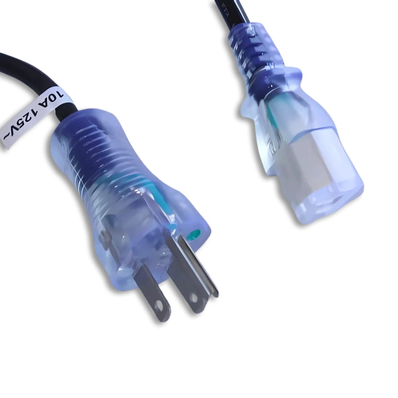 10FT NEMA 14/3 SJTW 5-15PH Clear Hospital Power Cord NA 15A 125V