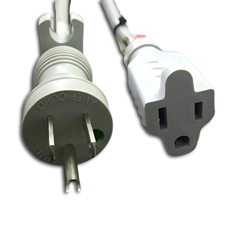 10FT NEMA 5-15PH to 5-15R Hospital Extension Cord with Cord Lock 16/3 STO NA