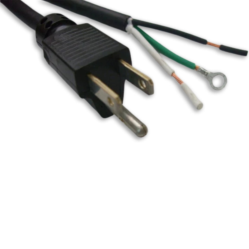 10FT Nema 5-15P to ROJ 2IN Strip 1/2IN Power Cord 16/3 SJEOW NA