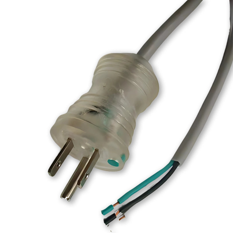 10FT NEMA 5-15PH to ROJ 2IN Strip 1/4IN Hospital Power Cord 18/3 SJTW NA