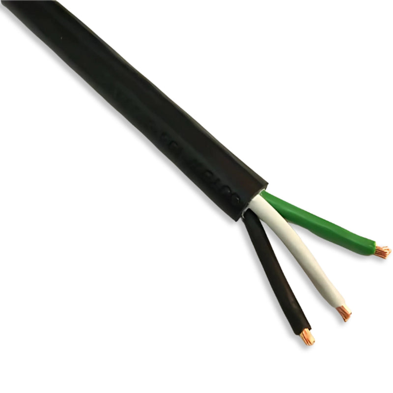 12/3 SJOOW Black 90C 20 Amp 300V NA Rubber Bulk Cable