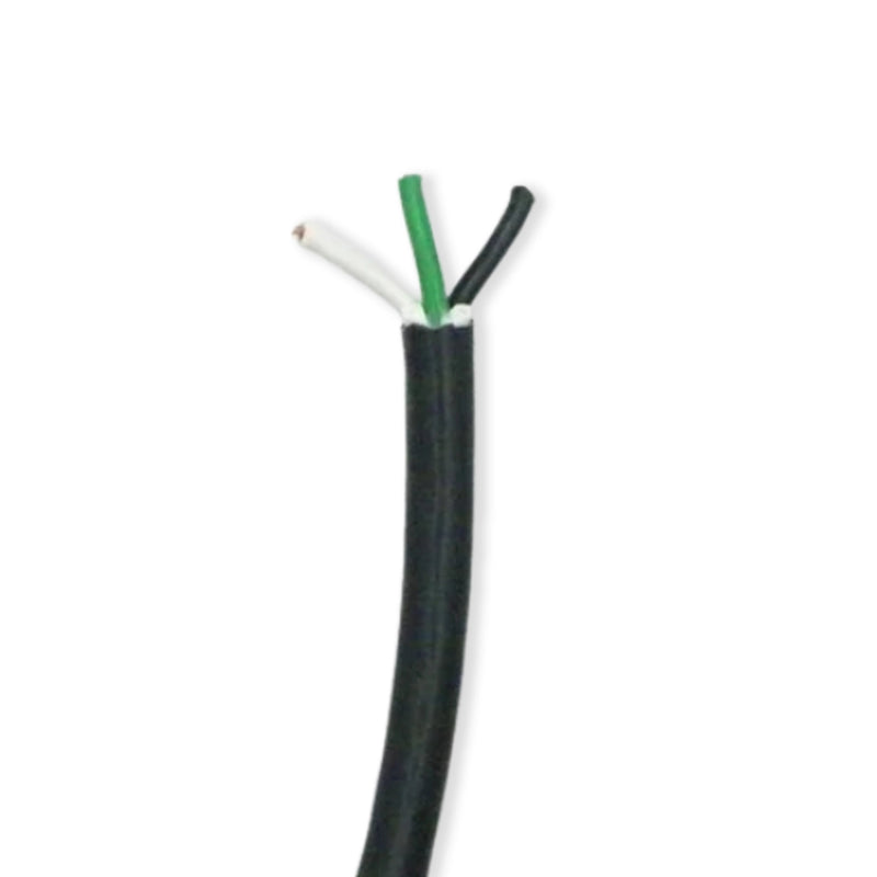 12/3 SJTOW Black 105C 25 Amp 300V NA PVC Thermoplastic Bulk Cable