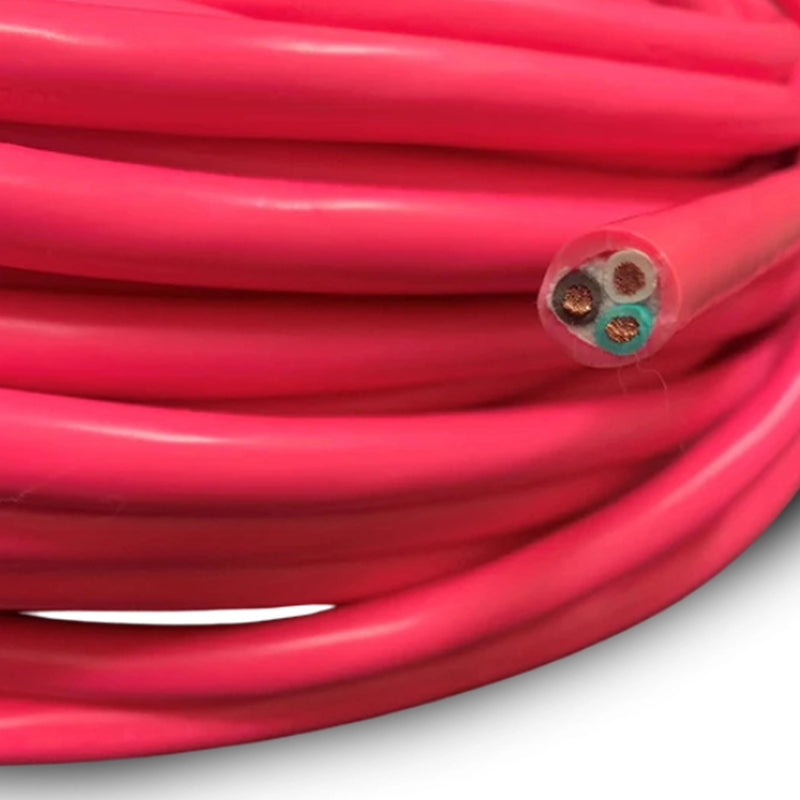 12/3 SJTOW NEON PINK 105C 25 Amp 300V NA PVC Thermoplastic Bulk Cable