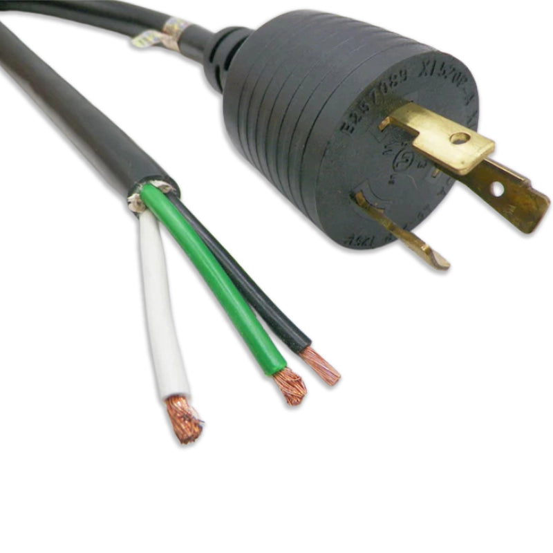 12FT NEMA L5-20P to ROJ 6IN No Strip Heavy Duty Power Cord 12/3 SJTW NA