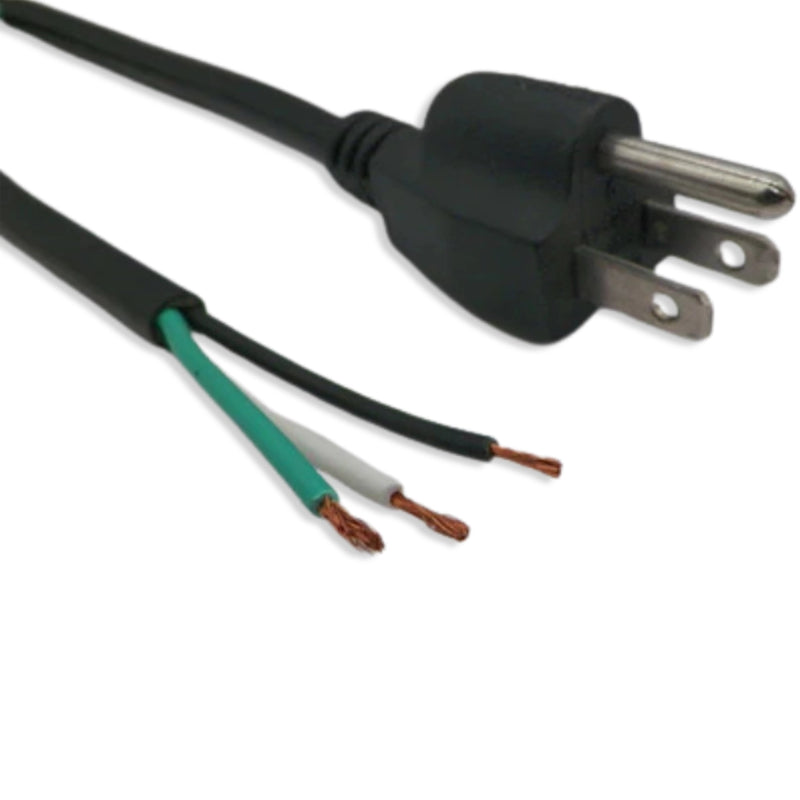 12FT Nema 5-15P to ROJ 2IN Strip 1/2IN Power Cord 18/3 SJTOW NA