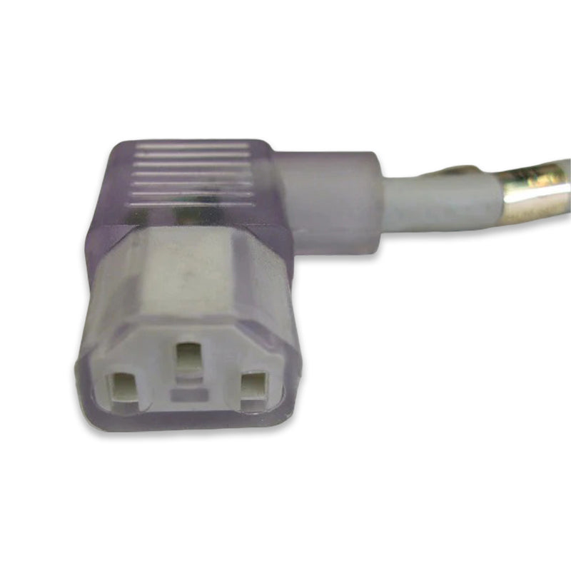 15FT NEMA 5-15PH to IEC-320 C-13 Left Angle Hospital Computer Power Cord 16/3 SJTW NA