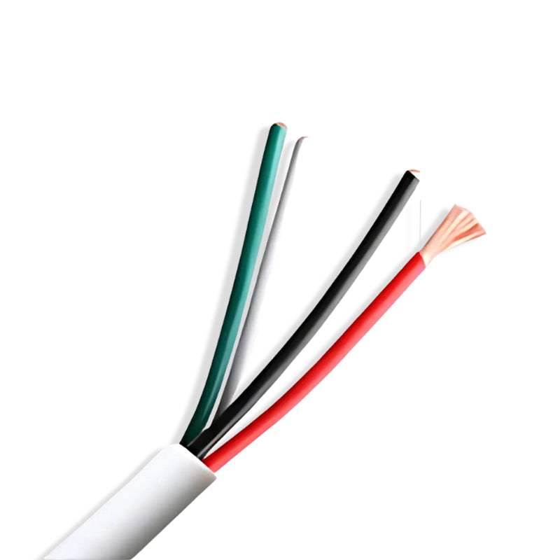 16/4 SJTOW White 105C 13 Amp 300V NA PVC Thermoplastic Bulk Cable