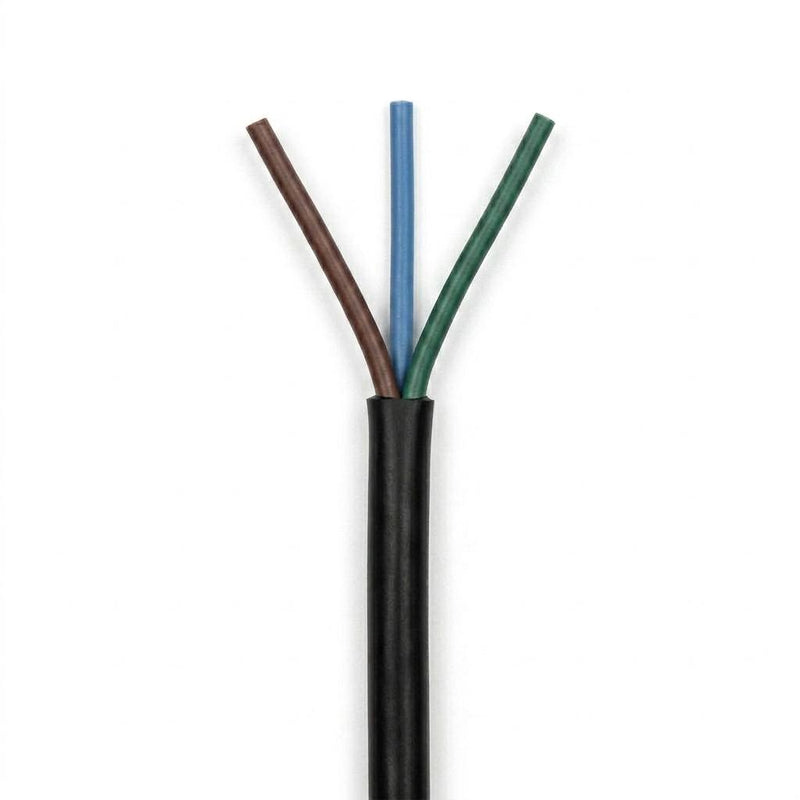 18/3 SJOOW Black 90C 10Amp 300V CEE Rubber Bulk Wire