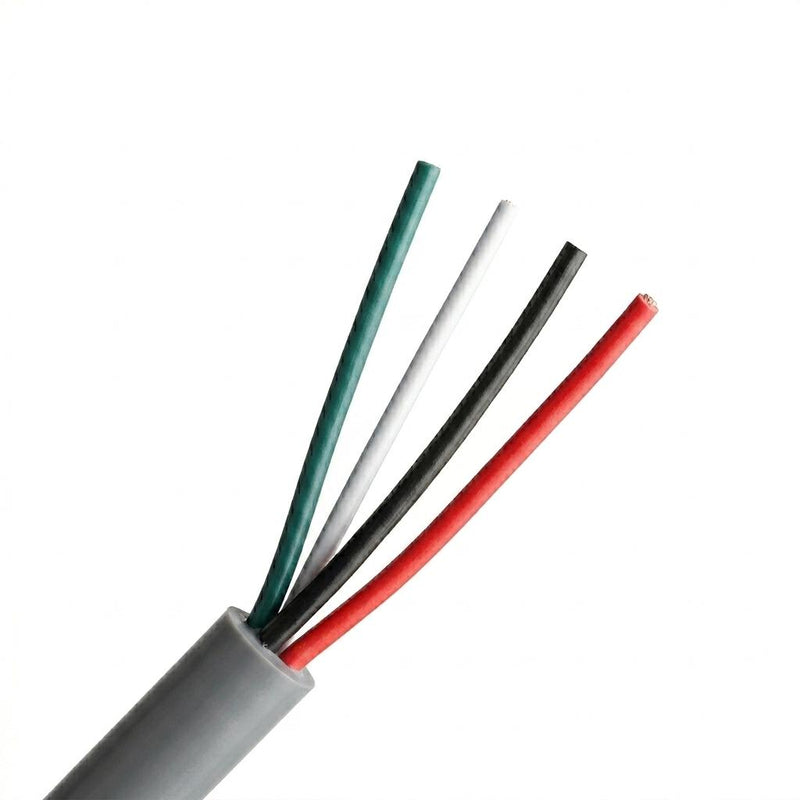 18/4 SJTOW Gray 105C 10Amp 300V NA PVC Thermoplastic Bulk Wire