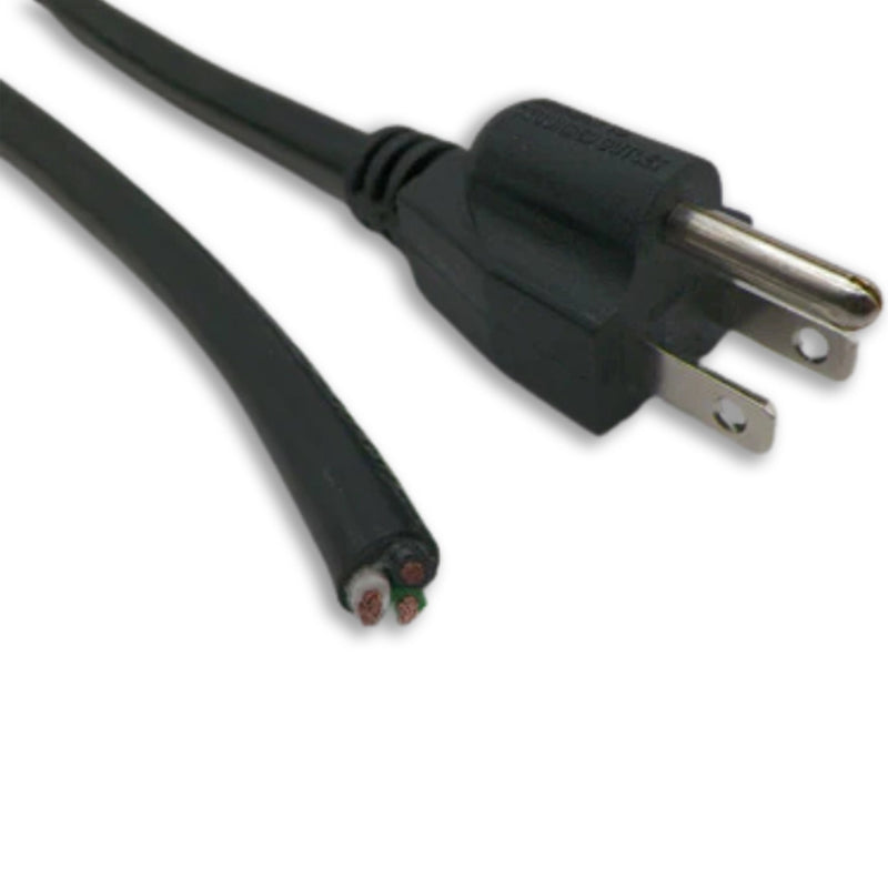 19FT 4IN Nema 5-15P to Blunt Cut Power Cords 14/3 SJTW NA
