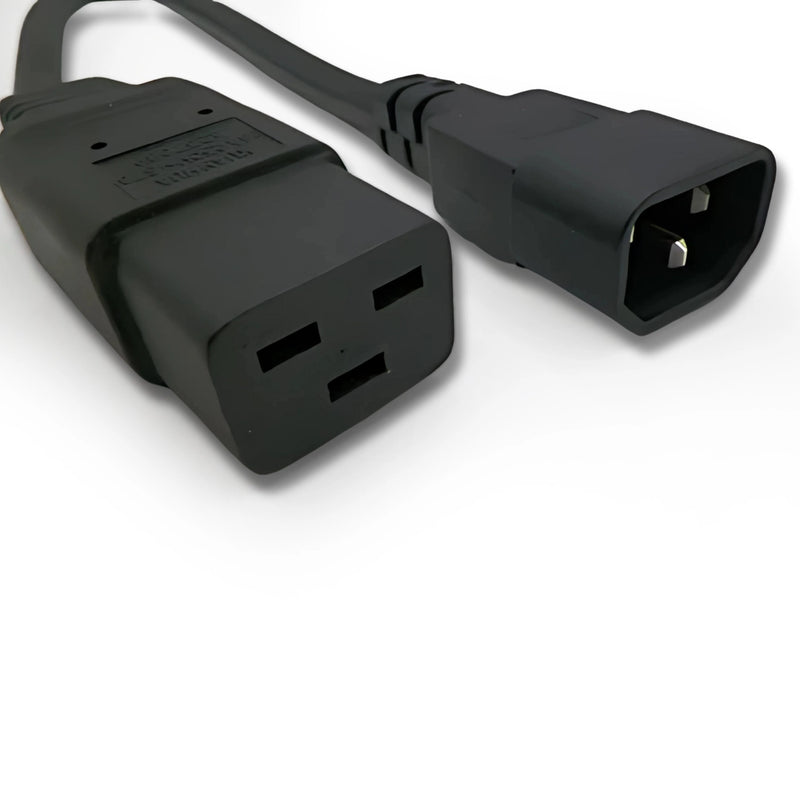1FT IEC-320 C-14 to IEC-320 C-19 Computer Power Cord 14/3 SJTW NA