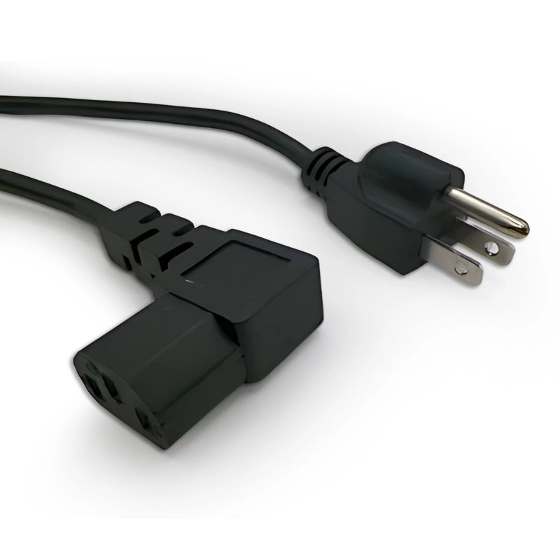 1FT 9IN Nema 5-15P to IEC-320 C-13LA Computer Power Cord