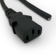 1FT 6IN Blunt Cut to IEC-320 C-13 Computer Power Cord