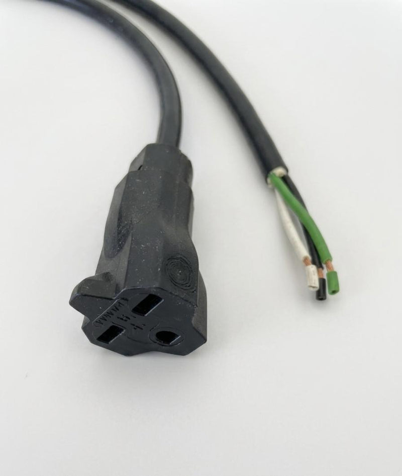 8ft ROJ 2" Strip 1/4" To Nema 6-15R 14/3 SJTOW  Heavy duty Power cord