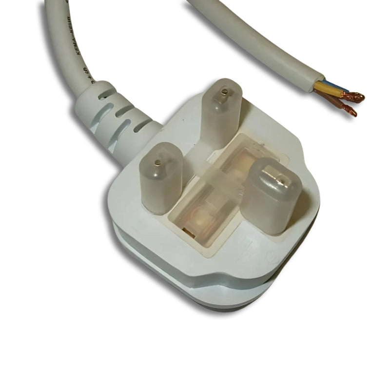 2FT British Plug to Blunt Cut International Power Cord 1.0mm² H05VVf3g CEE