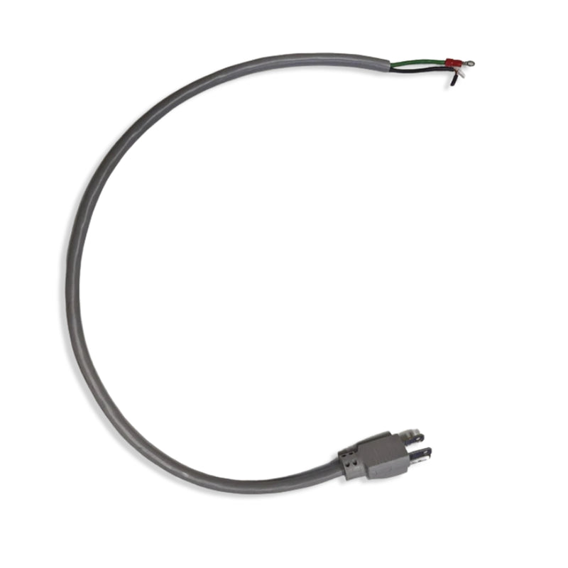 2FT NEMA 5-15P to ROJ 2IN STRIP 1/4" GREEN #6 RING Black Power Cord 18/3 SJTOW NA 10A 125V 105C