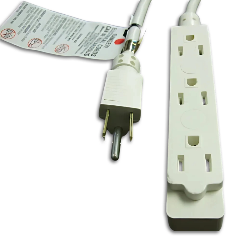 8FT Nema  5-15P to Nema  5-15TT Extension Cord 16/3 SJTOW NA 13A 125V
