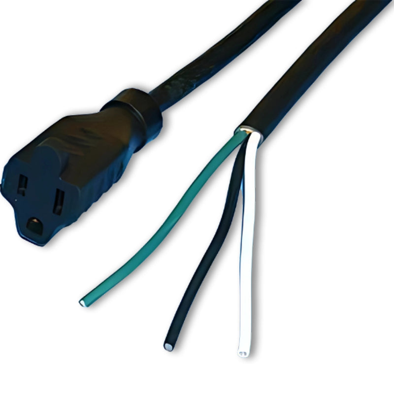 3FT 14/3 SJTW BLACK 5-15R TO ROJ 2" STRIP 1/4"