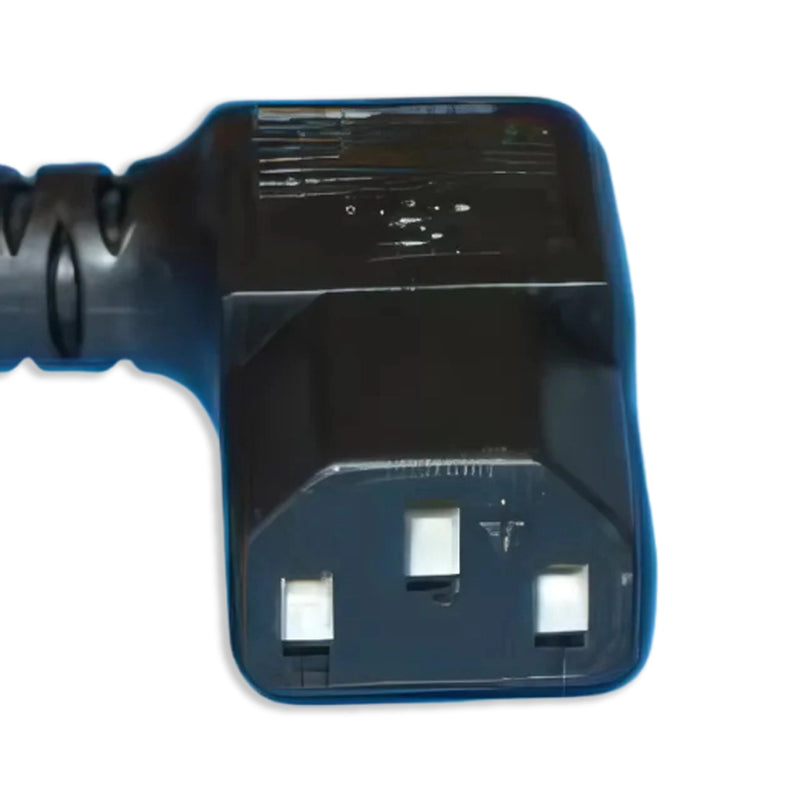 3FT 9IN Blunt Cut to IEC-320 C-13RA Black Computer Power Cord 18/3 SJTOW CEE 10A 250V