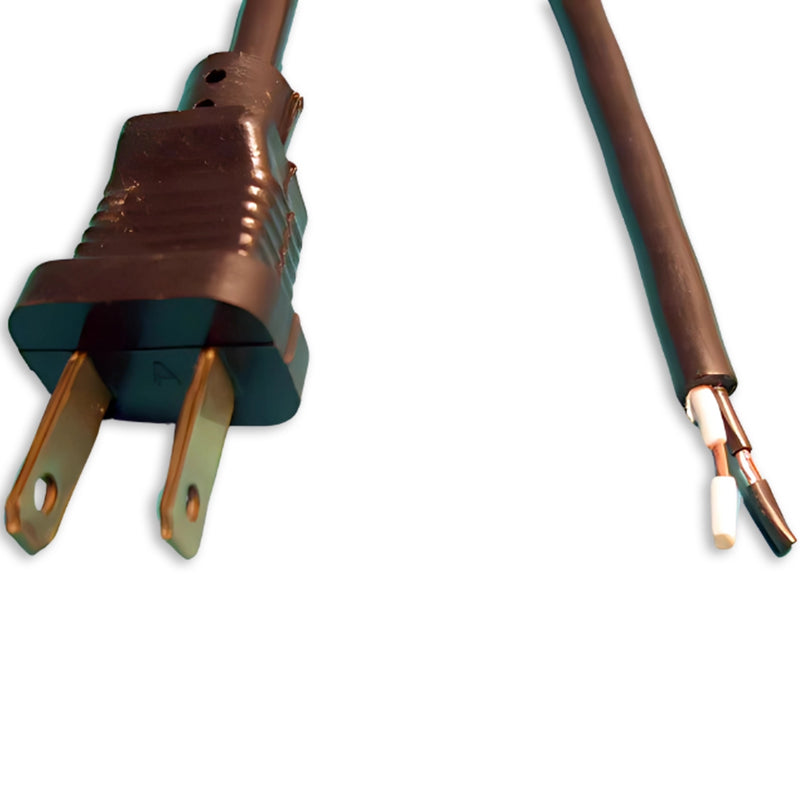 3FT NEMA 1-15P to Blunt Cut  Power Cord 18/2 SVT NA
