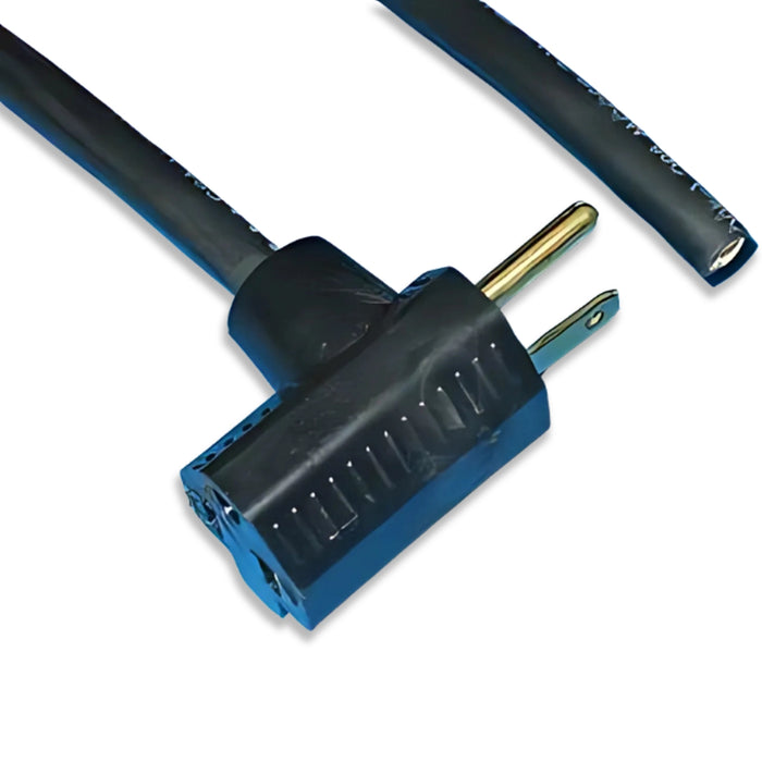 3FT Nema 5-15PB to Blunt Cut Parallel Piggy Back Power Cord 18/3 SJTW NA