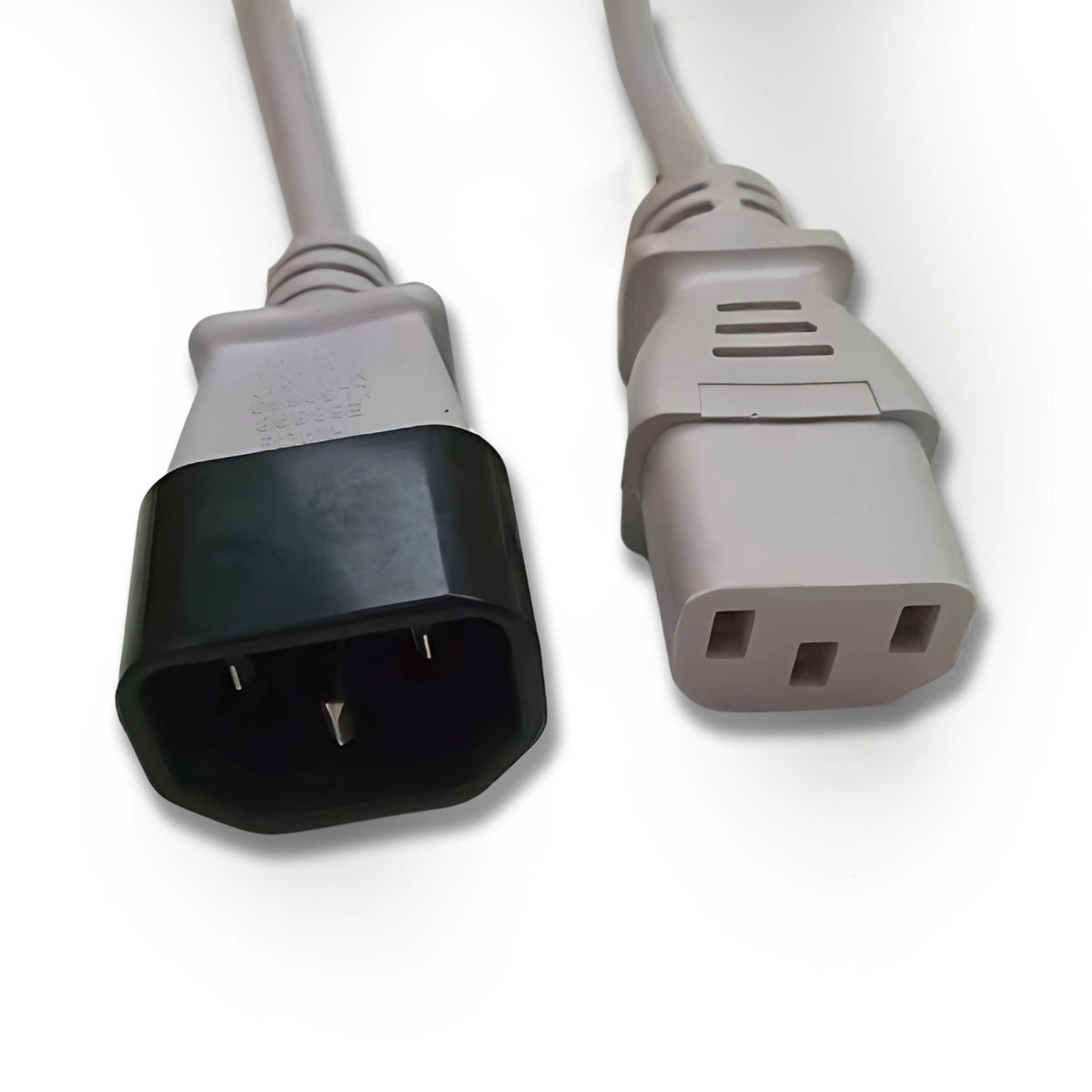 Americord; IEC-320 C-14 to IEC-320 C-13 3FT Gray Computer Power Cord 18 ...