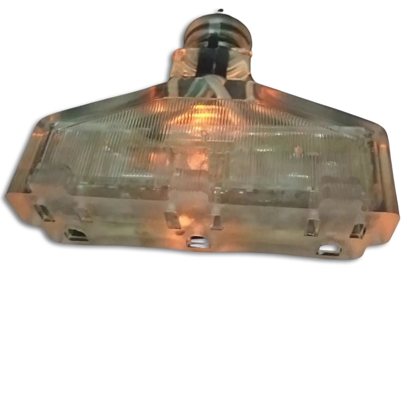 100ft Nema 5-15P to Nema 5-15TT Fan Style Lighted Flat Extension Cord 12/3 SPT-3 NA 20A 125V