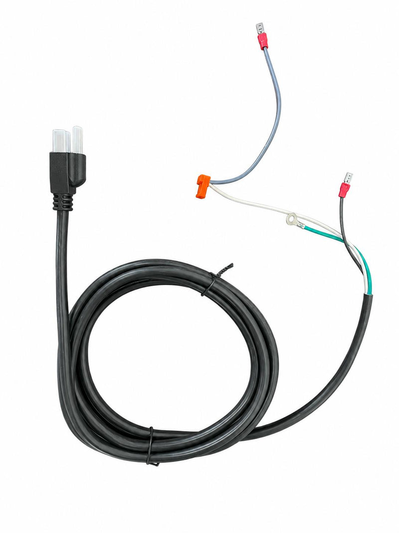 9FT Nema 5-15P to ROJ Stripped Shortened  with Terminals  Power Cord 18/3 SJTW NA