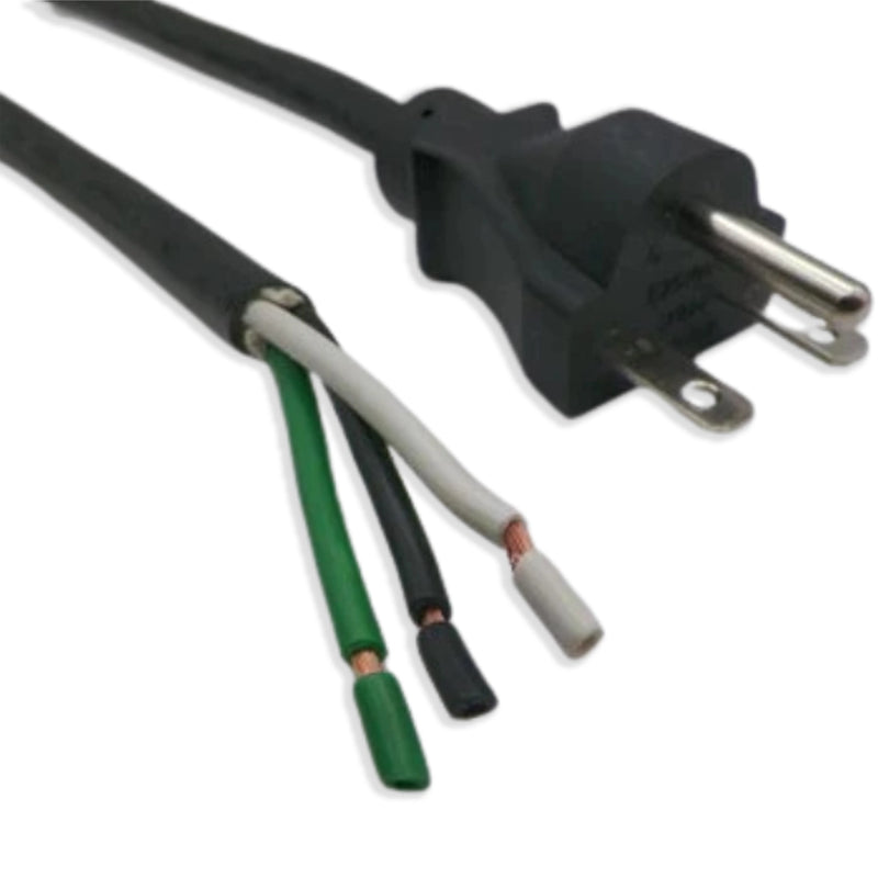 4FT NEMA 6-15P to ROJ 2IN Strip 1/4IN Power Cord 14/3 SJTOW NA