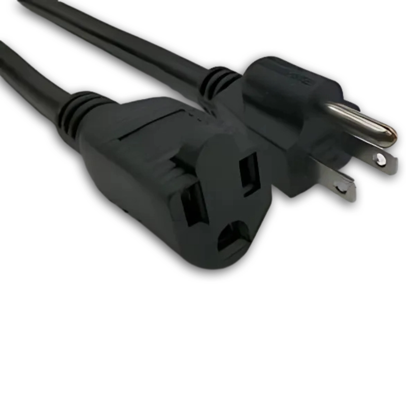 10FT NEMA 5-15P to NEMA 5-15R Extension Cord 16/3 SJOOW NA