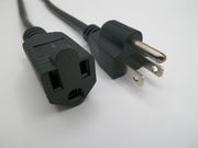 1FT NEMA 5-15P to NEMA 5-15R Extension Cord