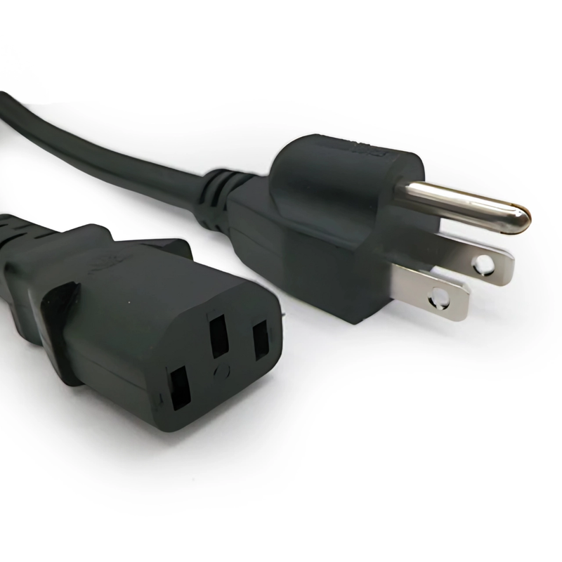 6FT Nema 5-15P to IEC-320 C-13 Computer Power Cord 18/3 SJTW NA Hanked