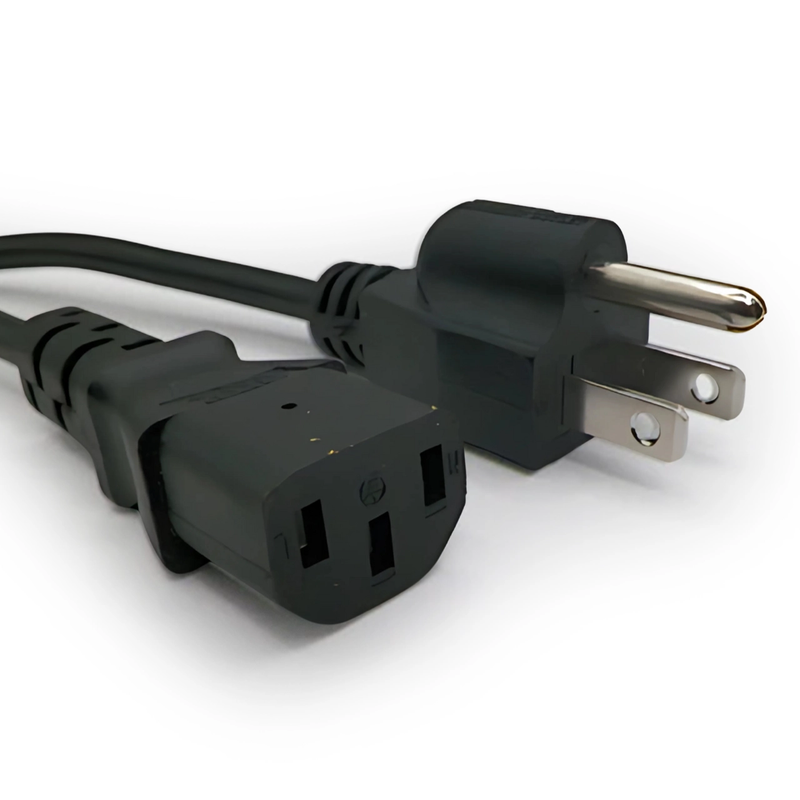 9FT Nema 5-15P to IEC-320 C-13 Computer Power Cord