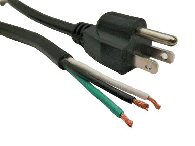 9FT Nema 5-15P to ROJ 2IN Strip 1/2IN Power Cord 16/3 SJOOW NA